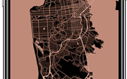 Новый сервис создает обои для смартфона из карт городов