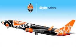 SkyUp запустит самолёт с ливреей футбольного клуба на регулярных маршрутах