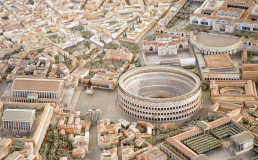 В римском музее выставили точную модель Древнего Рима