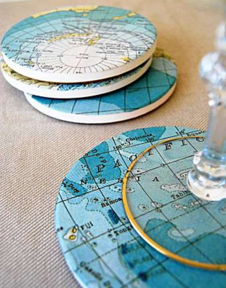 10 способов использовать старые карты мира (2)