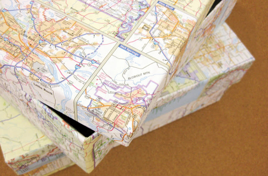 10 способов использовать старые карты мира (10)