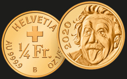 Монетный двор Швейцарии выпустил самую маленькую в мире золотую монету