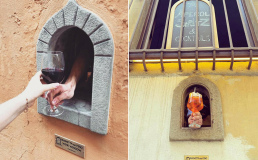 Бары и рестораны Тосканы начали подавать напитки через средневековые «винные окна»