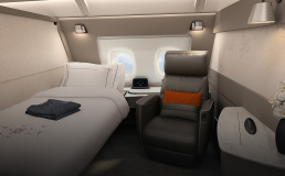 Singapore Airlines представила новый салон с кроватями в самолетах